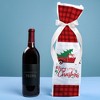Big Dot of Happiness Merry Little Christmas Tree Wine Gift Bags, Red Truck Christmas Hostess Wine Bottle Gift Wrap, Bulk Holiday Paper Bags - 12 ct - 2 of 4