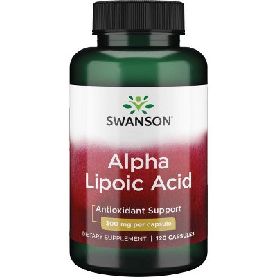 Swanson Alpha Lipoic Acid Capsules, 300 mg, 120 Count