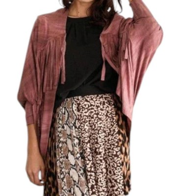 Women's Fallen Fringe Wrap Duster - Oddi