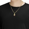 Baseball Number Necklace for Men Jersey Number Necklace with Stainless Steel Gold Plated Chain & Baseball Charm Pendant - 4 of 4