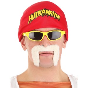 HalloweenCostumes.com One Size Fits Most   WWE Hulk Hogan Adult Costume Kit | Hulkamania Attire | Headscarf,  Red/Yellow/Yellow - 1 of 4