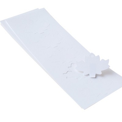 Paper Frenzy White Maple Leaf Tags 2.5" x 1.75" 100 pack Laser Compatible
