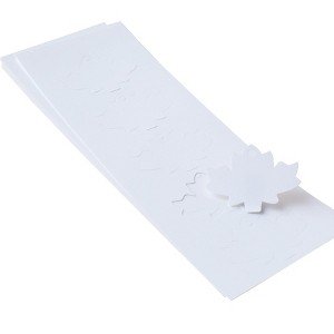 Paper Frenzy White Maple Leaf Tags 2.5" x 1.75" 100 pack Laser Compatible - 1 of 3