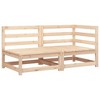 vidaXL Garden Sofa Natural Pine Solid Pine Wood 82.7 in wide Garden Sofa - 2 of 4