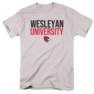 Men's Wesleyan University Official Stacked T-Shirt - 1 of 4