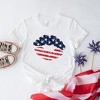 Simply Sage Market Women's Flag Lips Short Sleeve Graphic Tee - 3 of 4