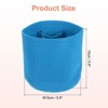 Unique Bargains Felt Makeup Bags and Organizers Multiple Compartments Round Purse Insert - 2 of 4