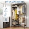 Heavy Duty Clothes Rack, Clothing Racks for Hanging Clothes, Freestanding Garment Racks - 3 of 4