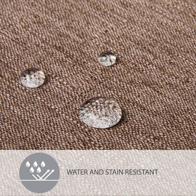 13" X 17.5" Fabric Placemat 4pc Set Mocha - Town & Country Living