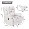 NicBex Modern Recliner Chair,Upholstered Accent Chair with Side Pocket,110°-160°Adjustable Recliner Sofa for Living Room,Bedrrom - 3 of 4