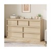 Dresser Chest of Drawers, Modern Double Dresser Organizer with Concave Handles, Wooden Chest of Drawers for Bedroom - 2 of 4