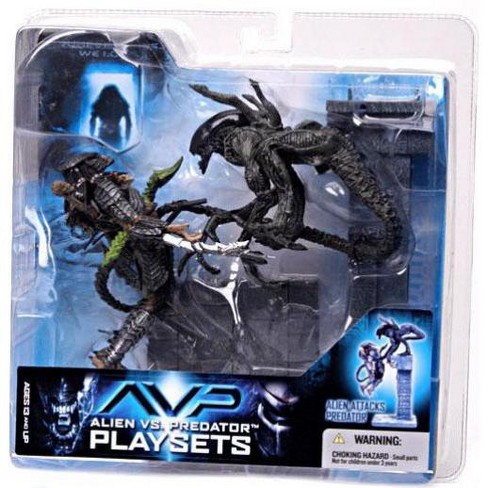 Mcfarlane Toys Alien Vs Predator Alien Vs Predator Movie Playsets Alien Attacks Predator Action Figure Set Target - build a boat for treasure roblox ufo