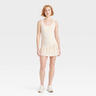Women's Knit Asymmetrical Pleated Active Dress - JoyLab™