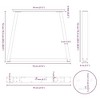 vidaXL Dining Table/Desk Legs - Black V-Shape Steel, Adjustable Height 27.6"x(28.3"-28.9") for Custom Furniture - 3 of 4