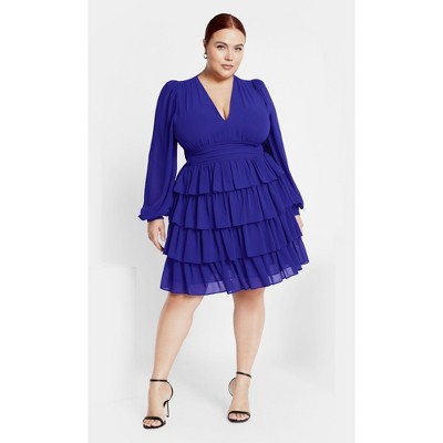 Women's Plus Size Kailey Dress - cobalt | CITY CHIC