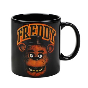 Five Nights At Freddy's Freddy 16 Oz Black Ceramic Mug - 1 of 4