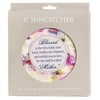 Dicksons Blessed Mother Purple Floral 6 x 6 Glass Sun Catcher with Suction Cup - 2 of 2