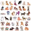 Wrapables Waterproof Vinyl Stickers for Water Bottles, Laptop, Phones, Skateboards, Decals for Teens, 80pcs, Adorable Doggies - 3 of 4