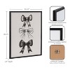 Kate & Laurel All Things Decor 16"x20" Gallery Coquette Preppy Retro Girly Black Bows Print by The Creative Bunch Studio Black - 3 of 4