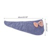 Unique Bargains Women Soft Bow-knot Hair Drying Towel for Bathroom 1 Pc - 2 of 4