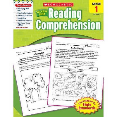 Scholastic Success with Reading Comprehension: Grade 1 Workbook - (Paperback)