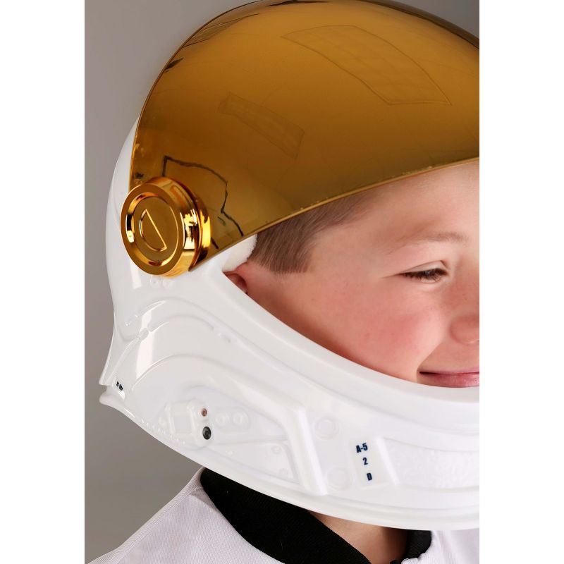 HalloweenCostumes.com    Kid's Astronaut Helmet, White/Brown, 3 of 10