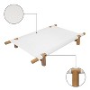 THE LICKER STORE Chester Modern Minimalist Wood Frame Elevated Outdoor Dog Bed - 4 of 4