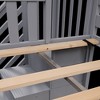 Max & Lily Twin Low Bunk Bed with Staircase and Curtains - 4 of 4
