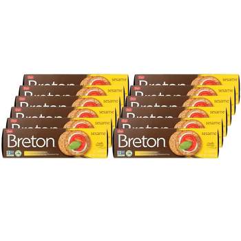 Dare Foods Breton Sesame Crackers - Case of 12/7 oz