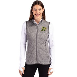 Athletics Cutter & Buck Mainsail Sweater Knit Womens Full Zip Vest - 1 of 1