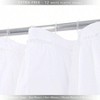 White Ruffle Shower Curtain,Cloth 72x72 Inch, Double Layer, Non - See Through, Textured Fashion Bathroom Decor - 4 of 4