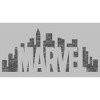 Men's Marvel Logo Skyline Long Sleeve Shirt - 2 of 4