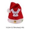 Unique Bargains Christmas Hat Polyester Red 10.24"x13.78" 1 Pc - 3 of 4