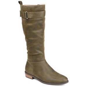 Journee Collection Womens Lelanni Stacked Heel Knee High Boots - 1 of 4