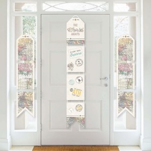 Big Dot of Happiness World Awaits - Hanging Vertical Paper Door Banners - Travel Themed Party Wall Decoration Kit - Indoor Door Decor - 1 of 4