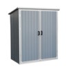 63.78"5x3FT Outdoor Storage Shed Waterproof Resin Cabinet with Lockable Doors for Bikes and Patio Furniture,Black - 4 of 4