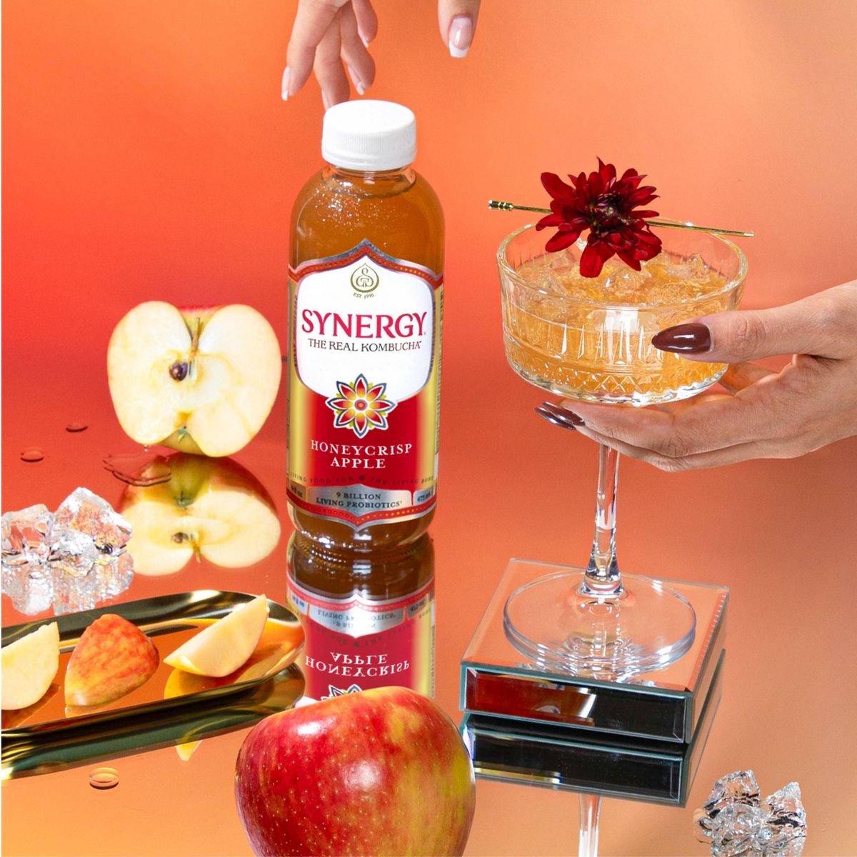 GT's Honeycrisp Apple Kombucha - 16 fl oz: Organic, Gluten-Free, Vegan - thumbnail 2