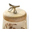 Vynxaria Food Storage Containers: Twigy Frosted Glass Jar with Wooden Lid - Elegant Kitchen Organizer - 4 of 4