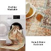 Runner Rug for Hallways Machine Washable Vintage Distressed Rug Non-Slip Low Pile No-Shedding Easy-Clean Bedside Accent Carpet Indoor - 3 of 4