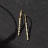 RS Pure by Ross-Simons 0.10 ct. t.w. Diamond Linear Drop Earrings in 14kt Yellow Gold - 3 of 4