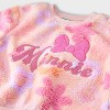 Baby Girls' Disney Minnie Mouse Faux Shearling Pullover Sweatshirt - Pink - 3 of 3