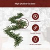 King Of Christmas 9ft Pre-lit Artificial Christmas Garland with Lights Plug Operated, King Noble Fir Xmas Garland with Lights - 3 of 4