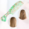Unique Bargains Women's Heart Style Handheld Wide Tooth Comb for Curly Thick Straight Hair 1 Pc - 3 of 4
