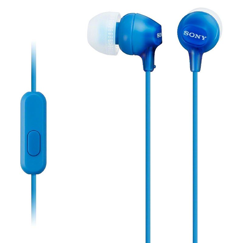 Sony In-Ear Wired Earbuds with Mic - MDREX15AP, 1 of 3