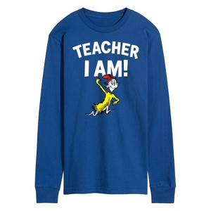 Men's - Dr. Seuss - Teacher I Am Sam I Am Long Sleeve Graphic T-Shirt - 1 of 4