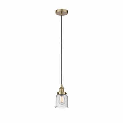 Bell - 1 Light Cord Hung Mini Pendant In Modern Style-9.5 Inches Tall and 5 Inches Wide
