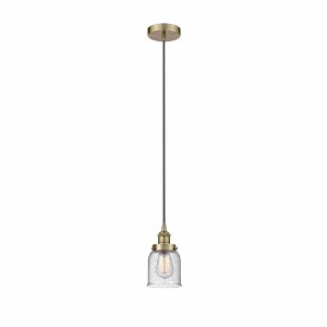 Bell - 1 Light Cord Hung Mini Pendant In Modern Style-9.5 Inches Tall and 5 Inches Wide - 1 of 1