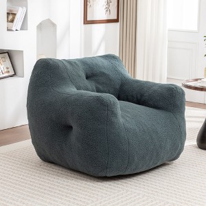 Kumasinova Adult Bean Bag Chair with Armrests,Bean Bag Couch Stuffed High-Density Foam,Comfy Reading Nook Chair for Living Room,Bedroom - 1 of 4