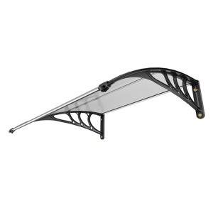 VEVOR Window Door Awning Canopy 40" x 40", UPF 50+ Polycarbonate Entry Door Outdoor Window Awning Exterior, Front Door Overhang Awning - 1 of 4