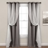 Set of 2 Grommet Top Sheer Panels with Insulated Blackout Lining - Lush Décor - 3 of 4